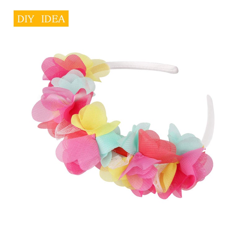 Suyegirl 20 PCS 1 CM White Plain Satin Headbands Fabric Hard Head Bands Solid Color White Hoop DIY Craft Hairbands Hair Pieces for Women Girls - Image 5